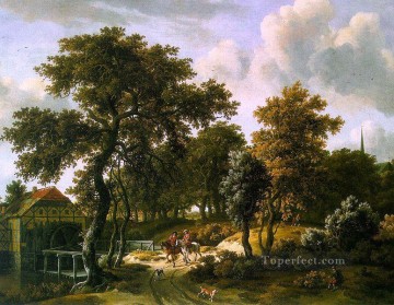 トラベラーズの風景 マインデルト ホッベマ Oil Paintings